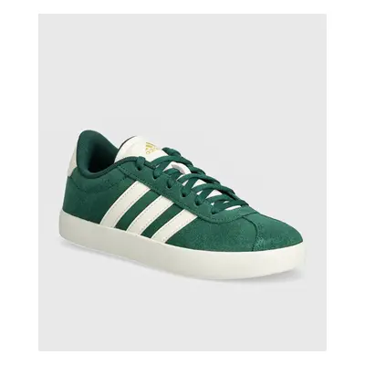 Dětské semišové sneakers boty adidas VL COURT 3.0 zelená barva, ID6309