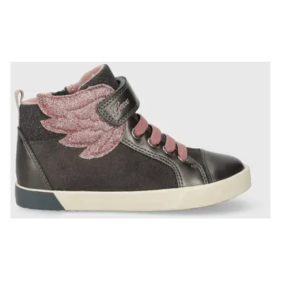 Dětské sneakers boty Geox B36D5A 022NF B KILWI šedá barva