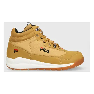 Sneakers boty Fila Alpha hnědá barva