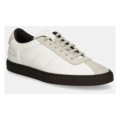 Kožené sneakers boty Common Projects Field Trainer bílá barva, 6175