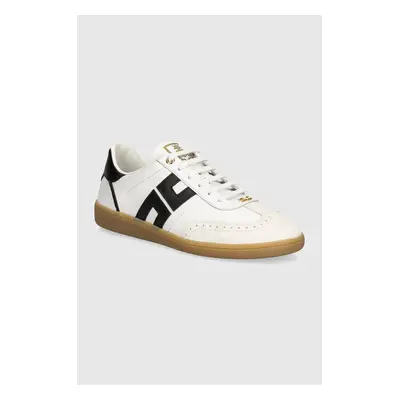 Kožené sneakers boty Elisabetta Franchi bílá barva, SA55G46E2