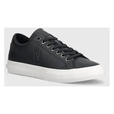 Sneakers boty Tommy Hilfiger TH HI VULC STREET LOW LTH tmavomodrá barva, FM0FM05111