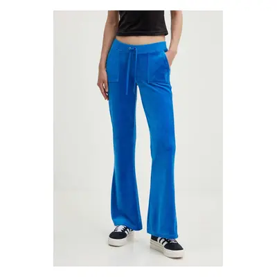 Velurové teplákové kalhoty Juicy Couture CAISA LOW RISE PANT JCSEBJ008