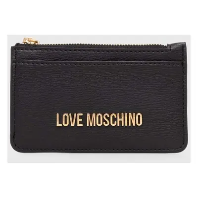 Peněženka Love Moschino černá barva, JC5614PP1LLD0000