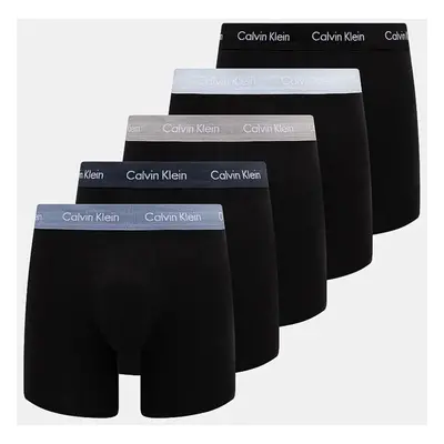 Boxerky Calvin Klein Underwear 5-pack pánské, černá barva