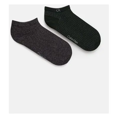 Ponožky Calvin Klein 2-pack pánské, zelená barva, 701229435