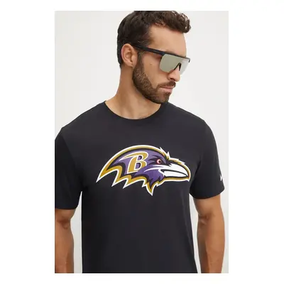 Bavlněné tričko Nike Baltimore Ravens černá barva, s potiskem, N199-00A-8G-CLH