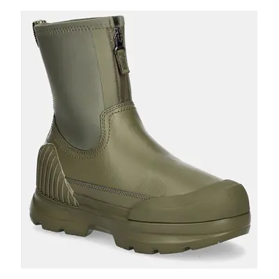 Holínky UGG Neumel X Zip dámské, zelená barva, 1158235-BVS