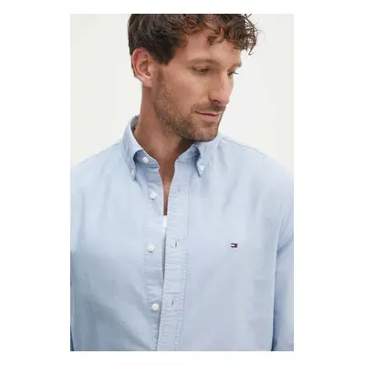 Bavlněná košile Tommy Hilfiger regular, s límečkem button-down, MW0MW35774