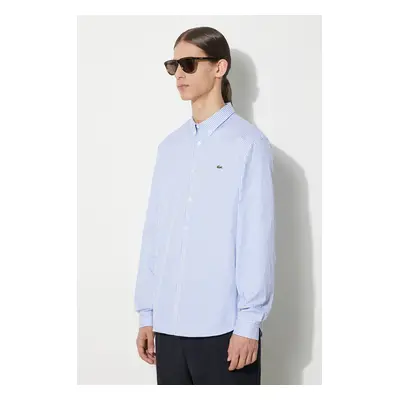 Bavlněná košile Lacoste bílá barva, regular, s límečkem button-down, CH2936