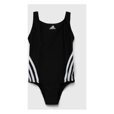 Jednodílné dětské plavky adidas Performance černá barva