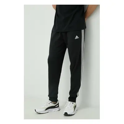 Bavlněné tepláky adidas černá barva, s aplikací, HA4337