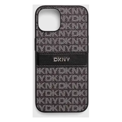 Obal na telefon Dkny iPhone 14 / 15 / 13 6.1 černá barva, DKHCP14SPRTHSLK