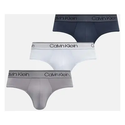 Spodní prádlo Calvin Klein Underwear 3-pack pánské, šedá barva