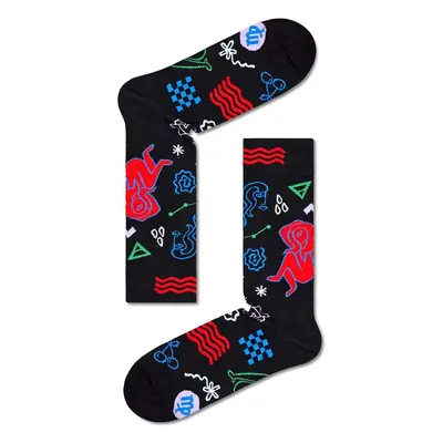 Ponožky Happy Socks Zodiac Virgo černá barva