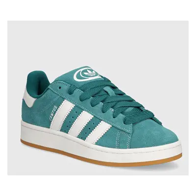 Semišové sneakers boty adidas Originals Campus 00s zelená barva, ID1437