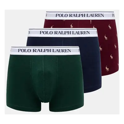 Boxerky Polo Ralph Lauren 3-pack pánské, šedá barva, 714830299