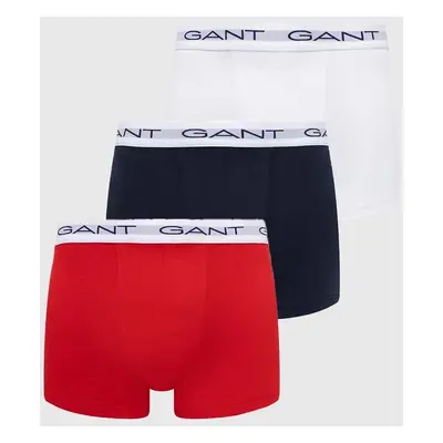 Boxerky Gant 3-pack pánské, šedá barva, 900013003