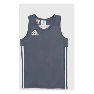 Dětský top adidas Originals 3G SPEE REVRS šedá barva, hladký, DY6619