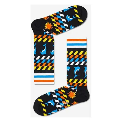 Ponožky Happy Socks černá barva