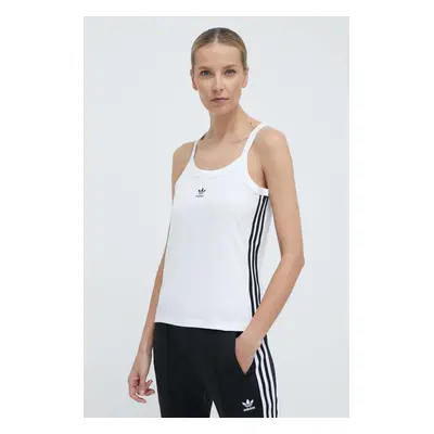 Top adidas Originals 3-Stripe Tank dámský, bílá barva, IR6914