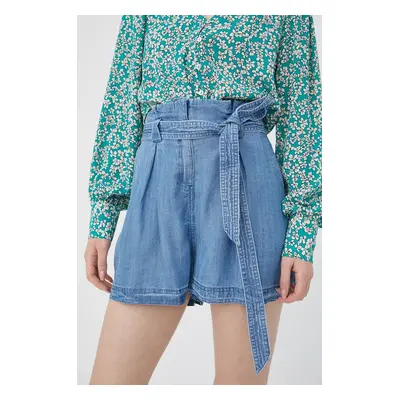 Kraťasy Superdry dámské, hladké, high waist