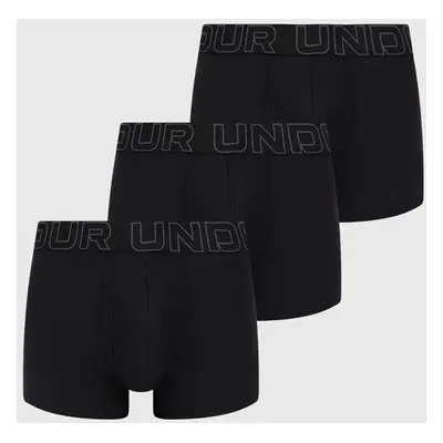 Boxerky Under Armour 3-pack pánské, černá barva