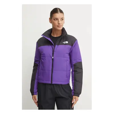 Bunda The North Face Gosei Puffer dámská, fialová barva, přechodná, NF0A879XNL41