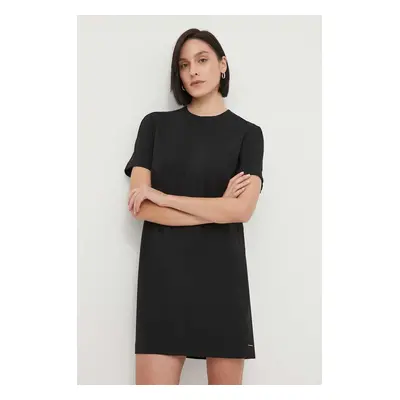 Šaty Calvin Klein černá barva, mini, K20K206653