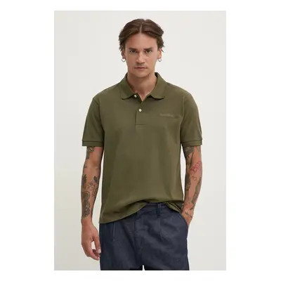 Bavlněné polo tričko Guess Jeans zelená barva, M4BP29 KCJV1