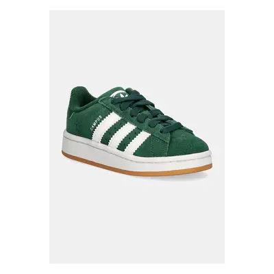 Dětské semišové sneakers boty adidas Originals CAMPUS 00s EL C zelená barva, JI4332