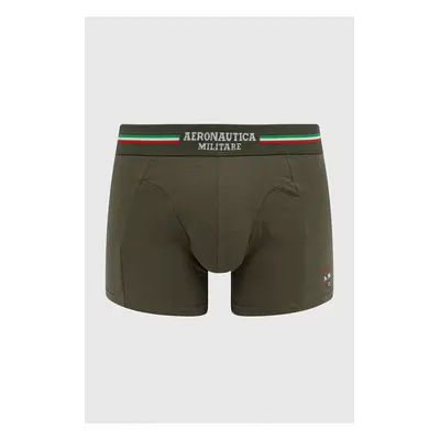 Boxerky Aeronautica Militare (2-pack) pánské, zelená barva