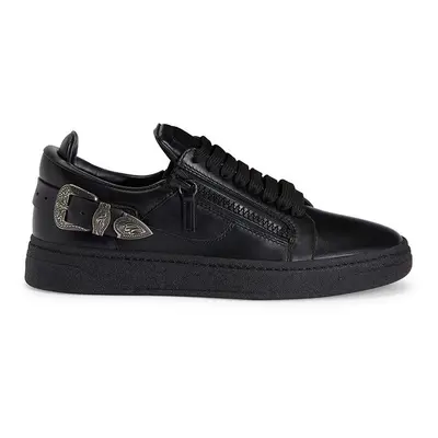 Kožené sneakers boty Giuseppe Zanotti GZ černá barva, RU40023.001