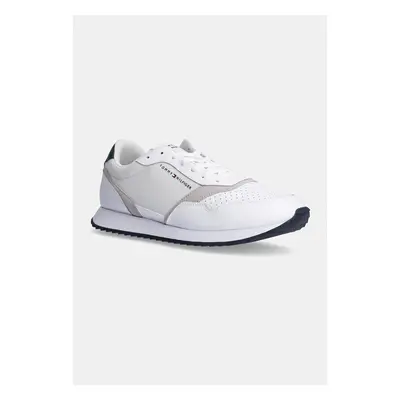 Sneakers boty Tommy Hilfiger RUNNER EVO SEASONAL MIX bílá barva, FM0FM05305