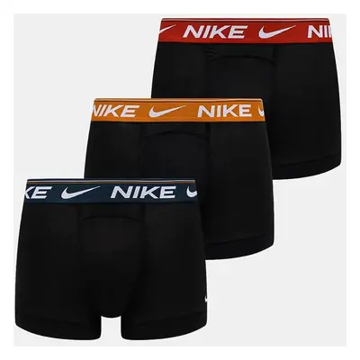 Boxerky Nike 3-pack pánské, černá barva, 0000KE1256