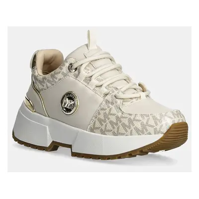 Dětské sneakers boty Michael Kors COSMO LOGO béžová barva, MK101036