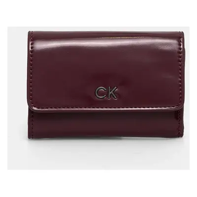 Peněženka Calvin Klein fialová barva, K60K612425