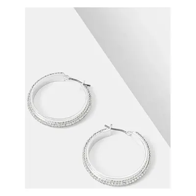 Náušnice Lauren Ralph Lauren PE 30MM PAVE HOOP 14G00874