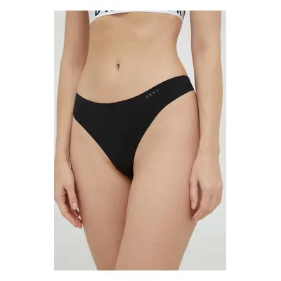 Tanga Dkny černá barva, DK5026