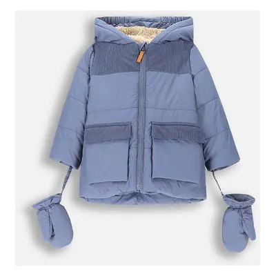 Dětská bunda Coccodrillo modrá barva, OUTERWEAR BOY NEWBORN