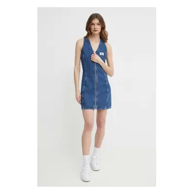 Džínové šaty Calvin Klein Jeans mini, J20J223431