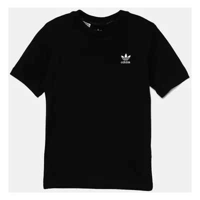 Dětské bavlněné tričko adidas Originals TEE černá barva, IW3495