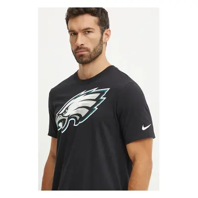 Bavlněné tričko Nike Philadelphia Eagles černá barva, s potiskem, N199-00A-86-CLH