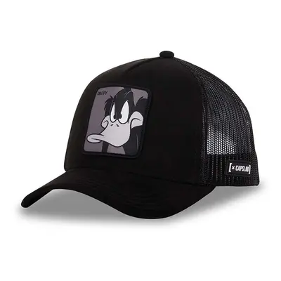 Kšiltovka Capslab x Looney Tunes černá barva, s aplikací, CL/LOO10/1/CT/DUC