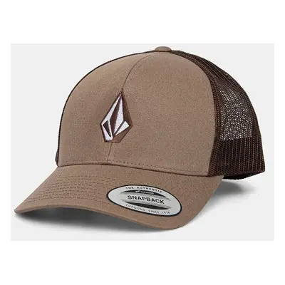 Kšiltovka Volcom hnědá barva, s aplikací, D5532411