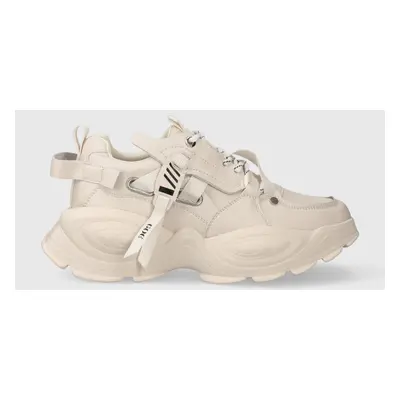 Kožené sneakers boty GOE béžová barva, MM2N4015.BEIGE