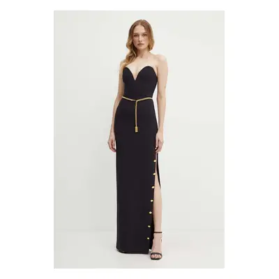 Šaty Elisabetta Franchi černá barva, maxi, AB62946E2