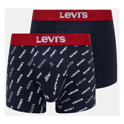 Boxerky Levi's 2-pack pánské, tmavomodrá barva, 37149-0973