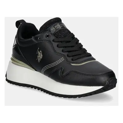 Sneakers boty U.S. Polo Assn. BAYLE černá barva, BAYLE002W/DYM1