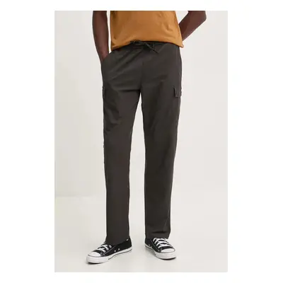 Kalhoty Quiksilver Dna Beach Cargo Pant pánské, černá barva, ve střihu cargo, AQYNP03031